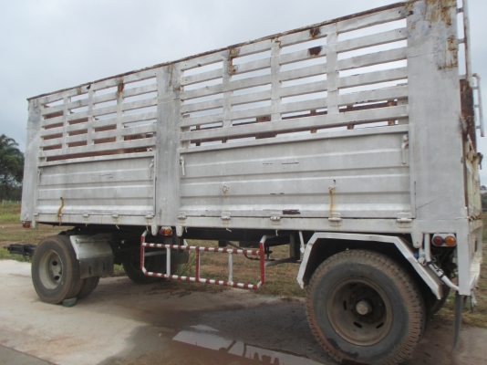 หางพ่วง 2เพลา ไม่ดั้ม สีขาว