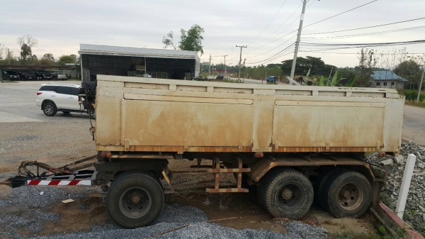 ขายด่วนลูกพ่วงสามเพลาดั้ม ยาว6.20เมตรสามเพลายัดรรคาประหยัดสุดๆเล่มชุดโอนพร้อมโทร0843923995