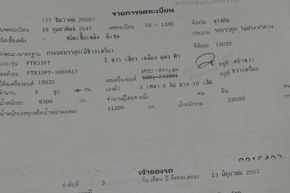 สิบล้อ อิซูชุ DEGA 230ยุโร2 ปี47ยางเรเดี้ยล ช่วงยาว 7.50ม สภาพดีสวยพร้อมใช้ ทะเบียนพร้อมโอน สิบล้อ อิซูชุ DEGA 230ยุโร2 ปี47ยางเรเดี้ยล ช่วงยาว 7.50ม สภาพดีสวยพร้อมใช้ ทะเบียนพร้อมโอน