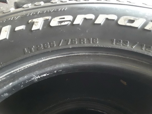 BF All USA. 265/75/16 ปี11 สวยๆ สภาพดี 1ชุด