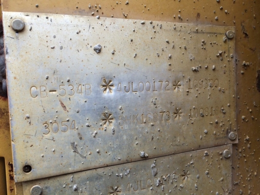 รถบดเบรคดาวน์ CAT CB534B ปี 2005 นำเข้าจากอเมริกา ถึงไทยแล้ว ราคาถูกครับ