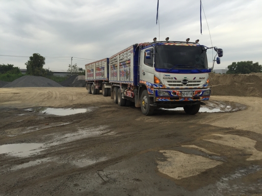 ขายรถพ่วง Hino 380 ปี57 พ่วงแม่ลูกดั๊มพ์