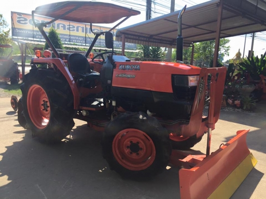 ขายรถไถKubota L4508DI (4WD) พร้อมใบมีดหน้าและผานบุกเบิกช้าง รถพร้อมใช้งาน ขายรถไถKubota L4508DI (4WD) พร้อมใบมีดหน้าและผานบุกเบิกช้าง รถพร้อมใช้งาน