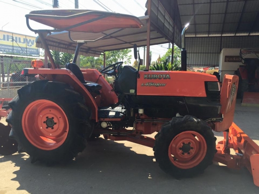 ขายรถไถKubota L4508DI (4WD) พร้อมใบมีดหน้าและผานบุกเบิกช้าง รถพร้อมใช้งาน