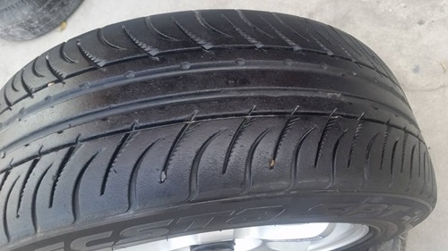 ขายล้อTE37 ขอบ15 4รู100 กว้าง6.5 ET40 พร้อมยาง 4 ล้อ