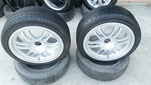 ขายล้อRPF1 ขอบ17 4รู100 กว้าง7.5 ET42พร้อมยาง  4 ล้อ