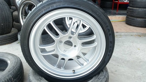 ขายล้อRPF1 ขอบ17 4รู100 กว้าง7.5 ET42พร้อมยาง  4 ล้อ