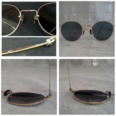 แว่นตาวินเทจโกลด์ฟิลด์ (ทองคำแท้ผสม)  HCO made in England 14K