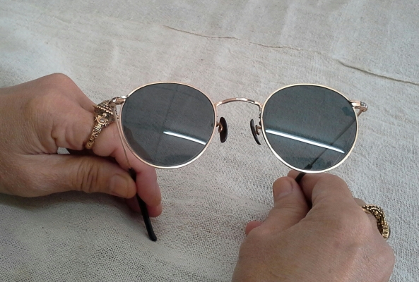 แว่นตาวินเทจโกลด์ฟิลด์ (ทองคำแท้ผสม)  HCO made in England 14K