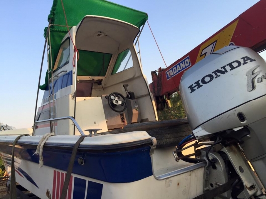 เรือยามาฮ่า UF 20 ฟุต เครื่องฮอนด้า 90 แรงโฟสโต๊ก
