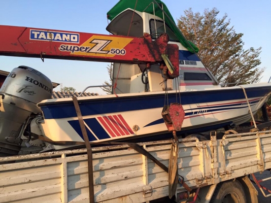 เรือยามาฮ่า UF 20 ฟุต เครื่องฮอนด้า 90 แรงโฟสโต๊ก