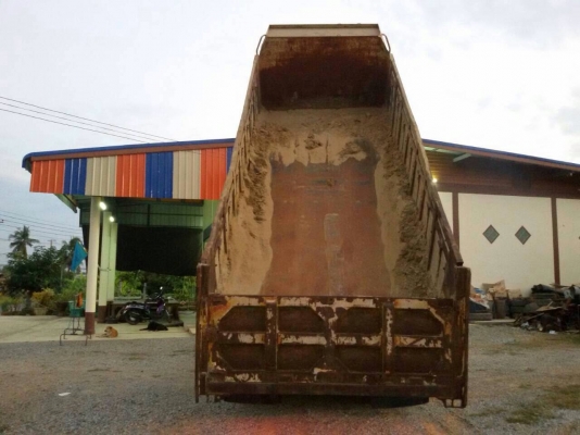 ขายรถบรรทุกสิบล้อดัมพ์ Mitsubishi turbo TF#7,4xx ปี 40 เครื่องเดิม 6d16 turbo-220 แรง เกียร์เดิม