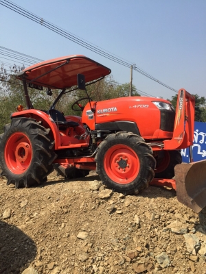 ขายคูโบต้าL4708พร้อมดันหน้า สภาพเดิมๆเลยคับ รถใช้งานน้อย710ชั่วโมงคับ