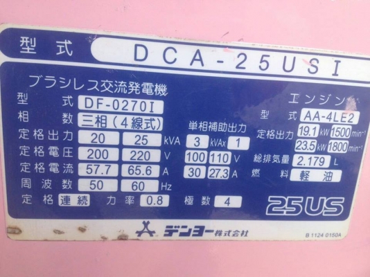 ขายเครื่องปั่นไฟสภาพดี มือสองจากญี่ปุ่น พร้อมใช้งาน