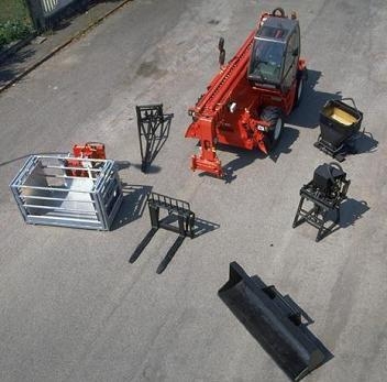 รถเอนกประสงค์ นำเข้ามาจากประเทศฝรั่งเศษ สามารถเปลี่ยนหัวเป็น เครน รถตัก กระเช้า งาฟอร์คลิฟท์