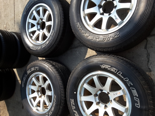 ล้อขอบ 17 6รู พร้อมยาง 265 65 17 ปี 12 ชุดล่ะ 7900