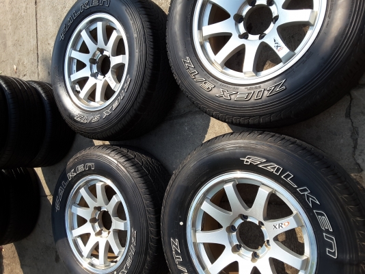 ล้อขอบ 17 6รู พร้อมยาง 265 65 17 ปี 12 ชุดล่ะ 7900