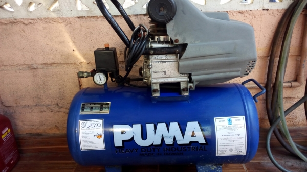 ปั๊มลมพูม่า50ลิตรใช้งานได้ปกติ