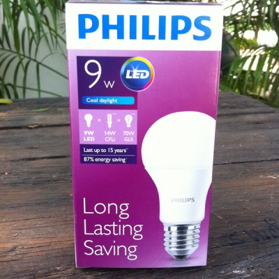 หลอดไฟ Philips LED Bulb ขนาด 9w ขั้ว E27 Cool Daylight