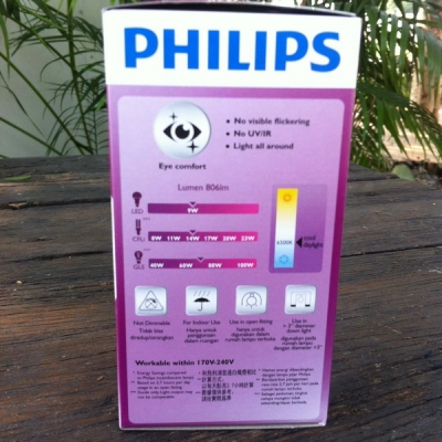 หลอดไฟ Philips LED Bulb ขนาด 9w ขั้ว E27 Cool Daylight หลอดไฟ Philips LED Bulb ขนาด 9w ขั้ว E27 Cool Daylight