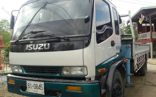 หกล้อ อีซชุ  DEGA 195ยูโร2 ปี47 เครนTANADO 5ตัน ท้องวี ช่วงยาว 7.20ม สภาพดีสวยบางเดิมพร้อมใช้ ทะเบียนพร้อมโอน ราคาเบาๆ ครับ