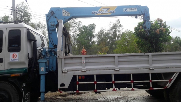 หกล้อ อีซชุ  DEGA 195ยูโร2 ปี47 เครนTANADO 5ตัน ท้องวี ช่วงยาว 7.20ม สภาพดีสวยบางเดิมพร้อมใช้ ทะเบียนพร้อมโอน ราคาเบาๆ ครับ