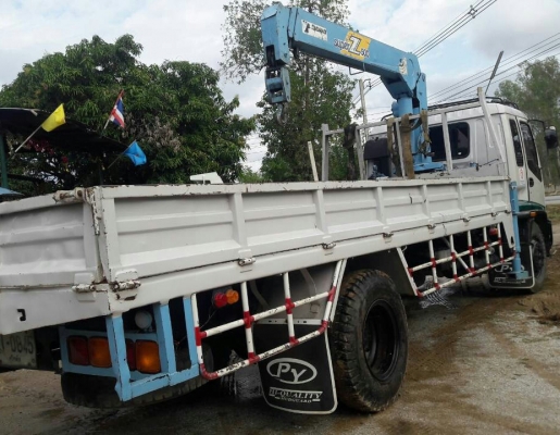 หกล้อ อีซชุ  DEGA 195ยูโร2 ปี47 เครนTANADO 5ตัน ท้องวี ช่วงยาว 7.20ม สภาพดีสวยบางเดิมพร้อมใช้ ทะเบียนพร้อมโอน ราคาเบาๆ ครับ