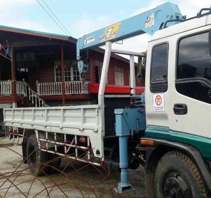 หกล้อ อีซชุ  DEGA 195ยูโร2 ปี47 เครนTANADO 5ตัน ท้องวี ช่วงยาว 7.20ม สภาพดีสวยบางเดิมพร้อมใช้ ทะเบียนพร้อมโอน ราคาเบาๆ ครับ