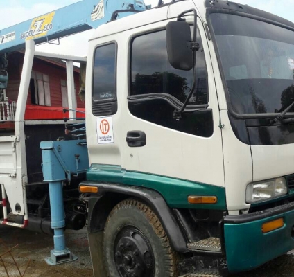 หกล้อ อีซชุ  DEGA 195ยูโร2 ปี47 เครนTANADO 5ตัน ท้องวี ช่วงยาว 7.20ม สภาพดีสวยบางเดิมพร้อมใช้ ทะเบียนพร้อมโอน ราคาเบาๆ ครับ