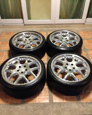 ล้อ BRABUS Block 5 ขอบ19 หน้า 8.5 นิ้ว ET+35 หลัง 9.5 นิ้ว ET+35 พร้อมยาง 235 35 19 ปี13 ราคาไม่แพง