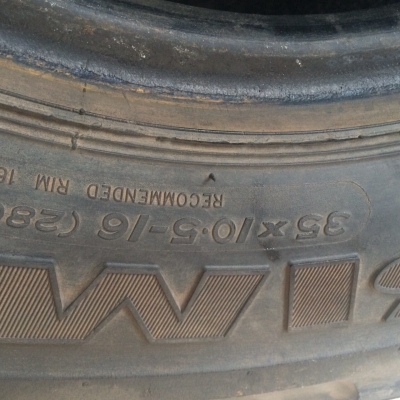 ยางตะขาบ 35 ขอบ 16