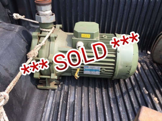 *** SOLD *** ปั้มน้ำ SAER GUASTALLA Made in ITALY 5.5 HP. 380V. สภาพใหม่วิ่งเงียบพร้อมใช้งาน!!