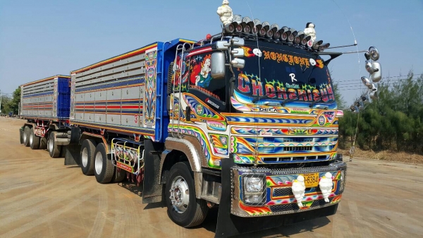 ขายสิบล้อพ่วง 270แรง FXZ23NZ247000242 ยูโรทูเครื่องดำ 6SD1-400902 ปี49ปลายปี ลูก3เพลายังไม่ลงเล่ม