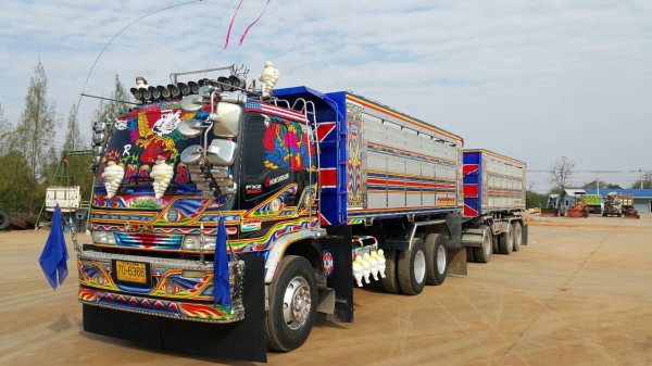 ขายสิบล้อพ่วง 270แรง FXZ23NZ247000242 ยูโรทูเครื่องดำ 6SD1-400902 ปี49ปลายปี ลูก3เพลายังไม่ลงเล่ม