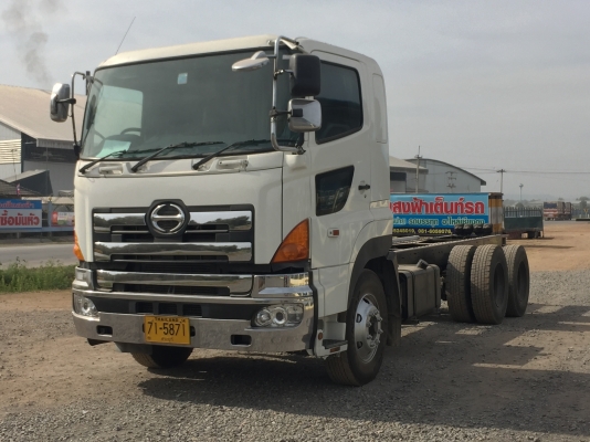 แสงฟ้าเต๊นท์รถ///ขายรถHINO-700 เครื่องE13C-410แรงม้า เอกสารครบพร้อมโอน