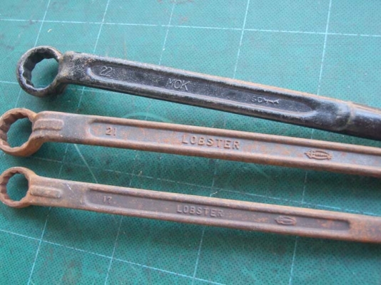 ชุดประแจแหวนหัวเดี่ยวหางแหลม