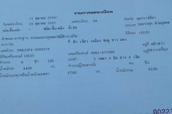 **855,000 บ.ต่อรอง/// 6ล้อดั้มดิน ISUZU DECA FRR-195 ดั้มต่อใหม่ปี57 ใช้งานน้อย สวย เล่มทะเบียนครบ **ขาย ISUZU DECA FRR-195 6ล้อดั้มดินสวยๆ ดั้มต่อใหม่ ไม่ถึงปี ใช้งานน้อย สวยบาง เล่มทะเบียนครบ ISUZU DECA FRR33P4 6HE1-195HP ปี57 เครื่องเดิม เกียร์เดิม ครั **855,000 บ.ต่อรอง/// 6ล้อดั้มดิน ISUZU DECA FRR-195 ดั้มต่อใหม่ปี57 ใช้งานน้อย สวย เล่มทะเบียนครบ **ขาย ISUZU DECA FRR-195 6ล้อดั้มดินสวยๆ ดั้มต่อใหม่ ไม่ถึงปี ใช้งานน้อย สวยบาง เล่มทะเบียนครบ ISUZU DECA FRR33P4 6HE1-195HP ปี57 เครื่องเดิม เกียร์เดิม ครั