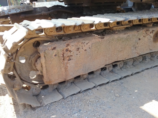 ขาย100,000รถแบคโฮ MITSUBISHI MS 035 เครื่องดีปั้มดีเอวแน่นโซ่ดีแต่รอนเลอร์ไม่มี 090-772-3710 090-772-3708