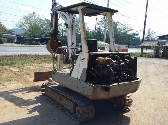 ขาย100,000รถแบคโฮ MITSUBISHI MS 035 เครื่องดีปั้มดีเอวแน่นโซ่ดีแต่รอนเลอร์ไม่มี 090-772-3710 090-772-3708