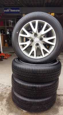 ขายล้อแม็ก city society 15"พร้อมยางป้ายแดงปี15 สนใจติดต่อตาเล็ก ล้อและยาง081-3747940