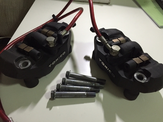 เบรค Tokico ใส่ Suzuki GSXR รุ่นใหญ่ พร้อมสายถัก Galfer