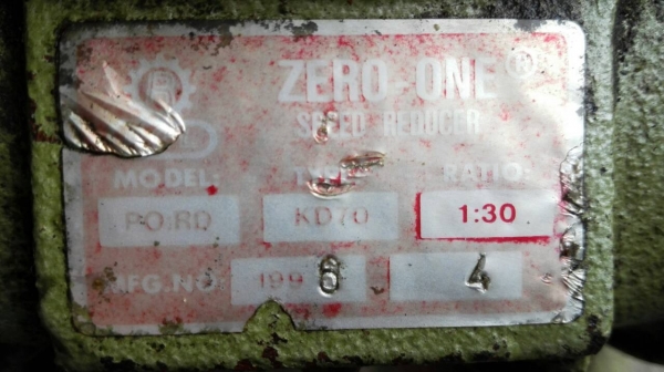 Sell>> วอร์มเกียร์ทดแนวคว่ำ ZERO-ONE เบอร์ 70 ทด 1:30 สภาพสวยหมุนนิ่มพร้อมใช้งาน.