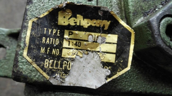 Sell>> วอร์มเกียร์ทดแนวคว่ำ Bellpony Japan เบอร์ 70 ทด 1:40 สภาพสวยหมุนนิ่มพร้อมใช้งาน.