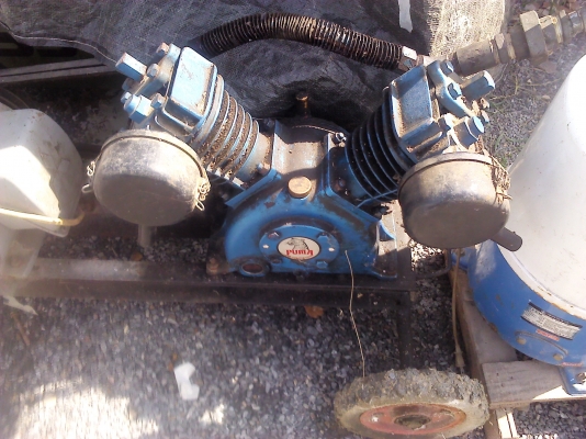 ชุดหัวปั๊มลมและมอเตอร์ 3 แรงม้าแต่ไม่มีถังลมเท่านั้น