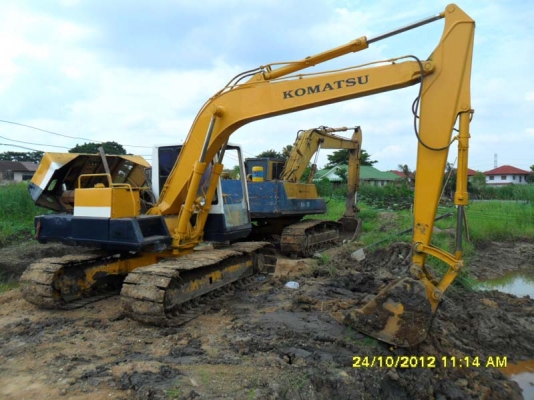 Komatsu PC120-3 เก็บแล้ว,สภาพทั่วไป,ทำงานอยู่หน้างาน