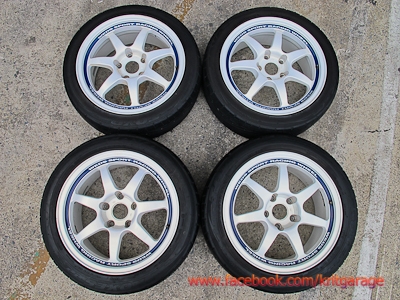 ขาย Wedsport SA90 // 17" // กว้าง8 // ออฟ35 // 5.114 สีขาว พร้อมยางติดมาจาก  japa