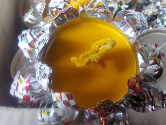 ประทีปประยุกต์จากกระป๋องนำมาถัดลอยน้ำได้ นำไปขายต่อได้