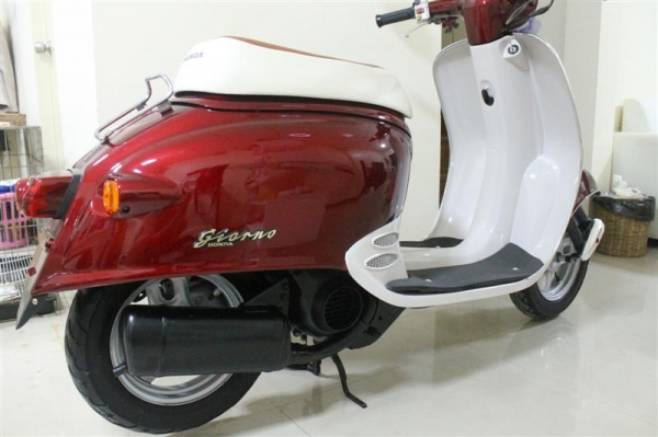 Honda Giorno 50cc (mini vespa) ประกอบใหม่ งานคุณภาพ (สีแดงเลือดนก สดมาก)