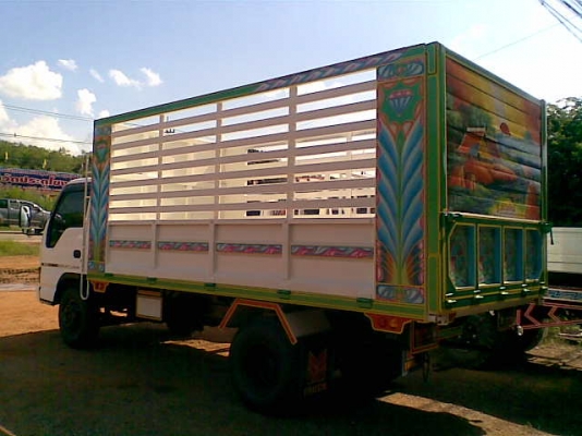 ขายรถ 6 ล้อ อีซูซุ NPR ดั๊มเกษตรต่อใหม่ กระบอกดั๊ม6ตัน รถสวย พร้อมใช้