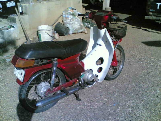 ขายฮอนด้าคัสตอม(แดง) เล่มทะเบียน(ชุดโอนตามเอง) รถเดิมๆ เครื่องเยี่ยม ขาย 6900 บาท